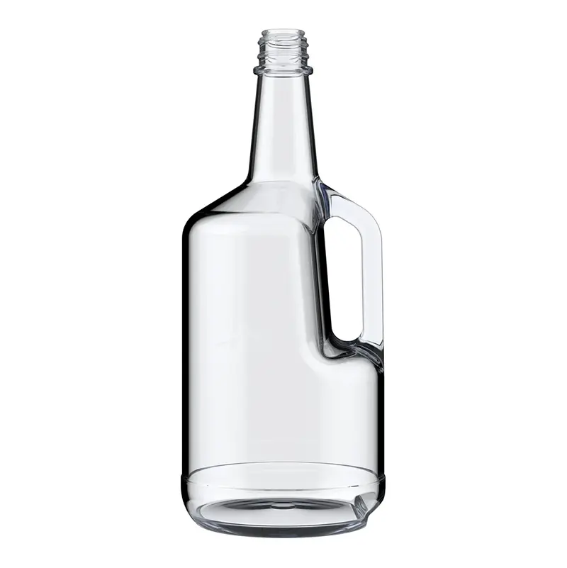 손잡이가 있는 1.75L 유리 주류 용기