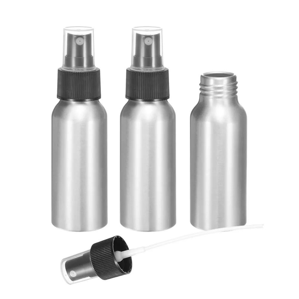 60ml(2oz) 미니 재사용 가능한 알루미늄 미세 미스트 스프레이 병